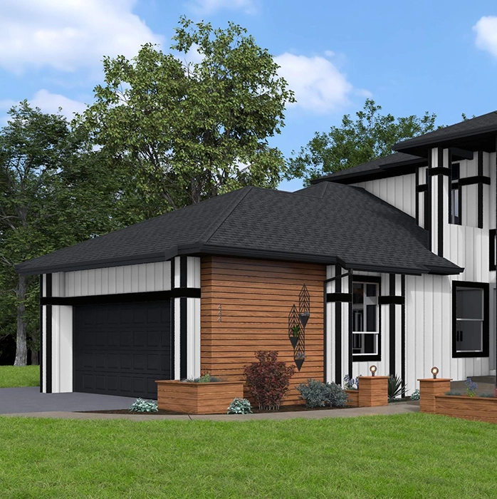 Wooden soffit and fascia exterior home remodeling in Orlando, FL